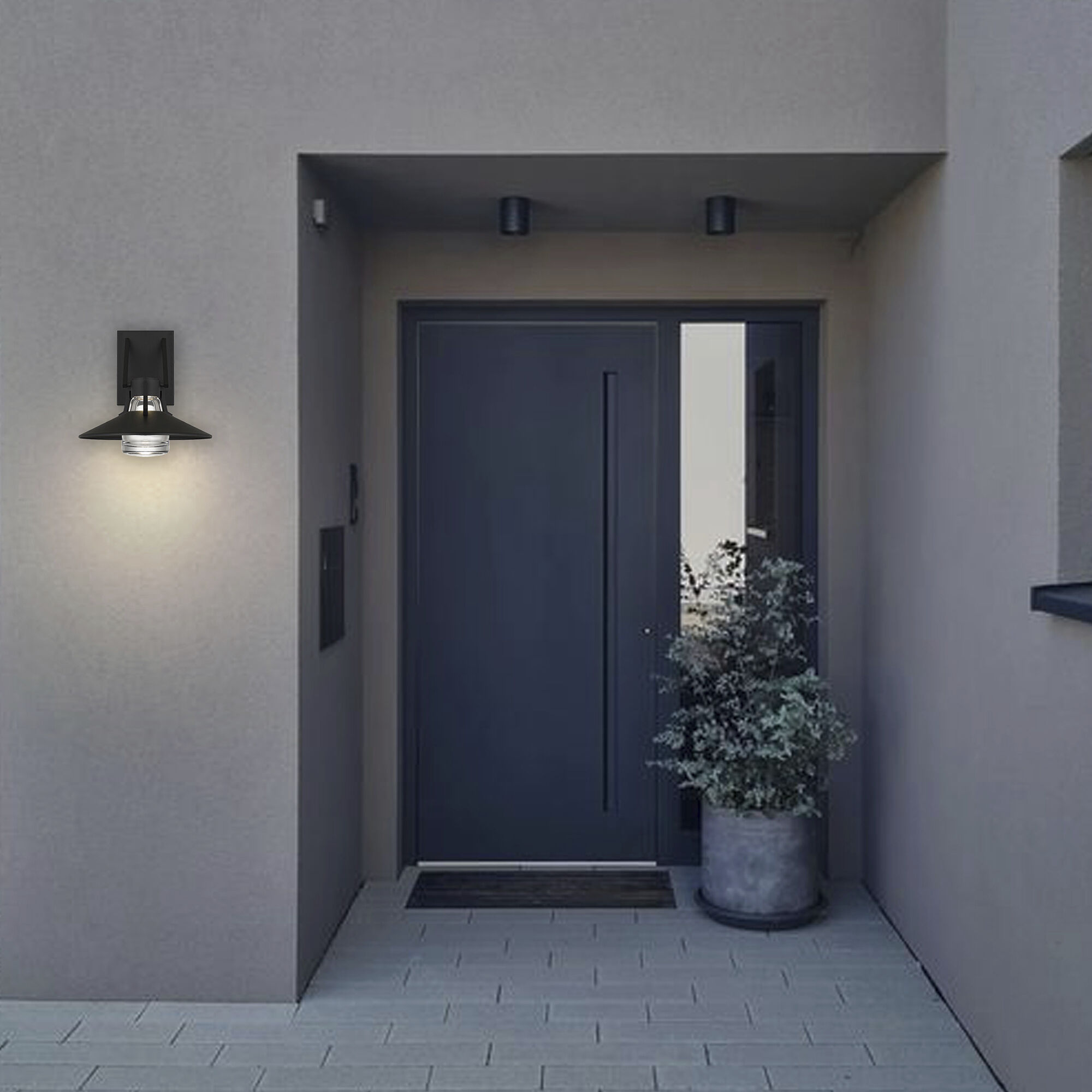 Radiant LED 10.5 inch Sand Black Outdoor Wall Sconce